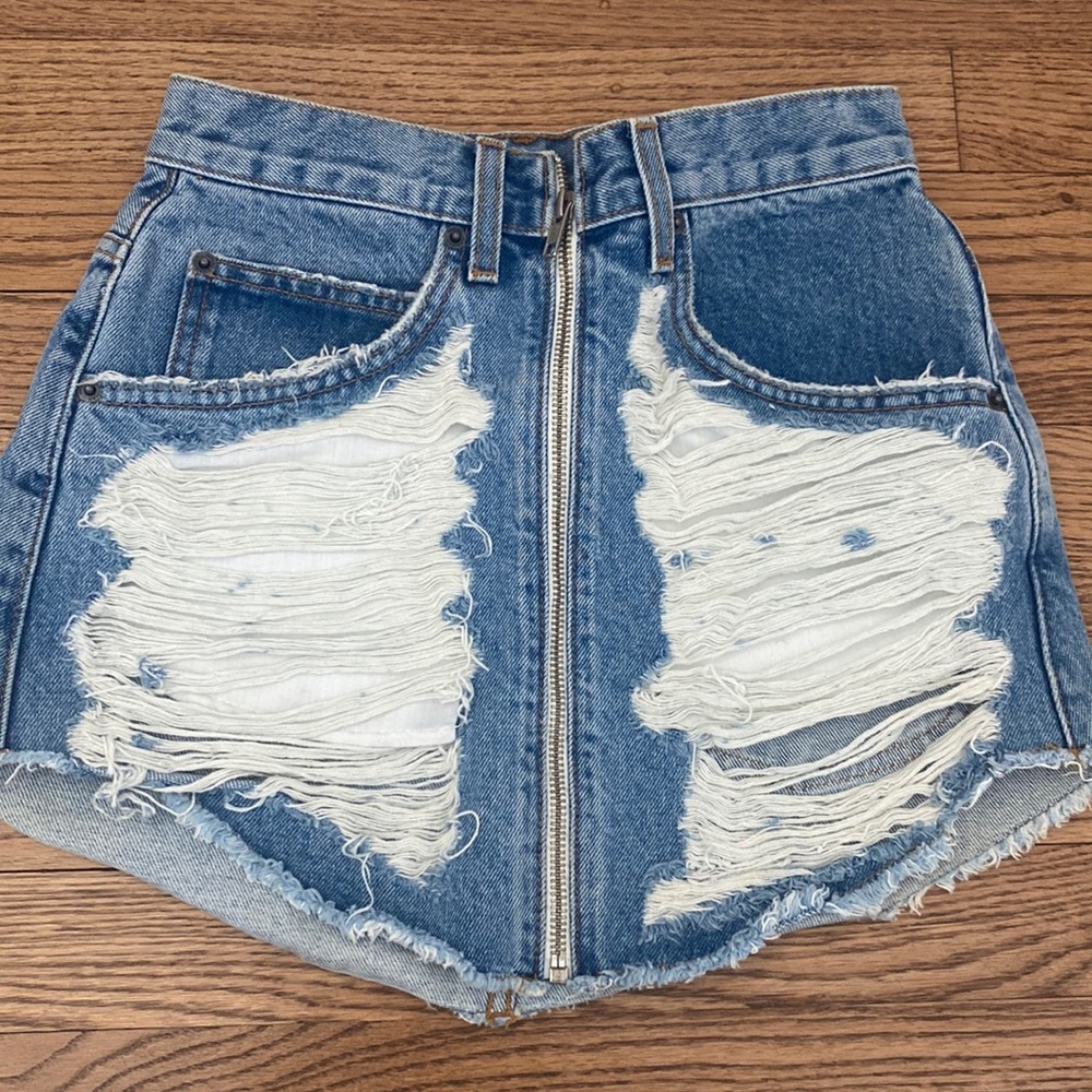 Carman jean skirt